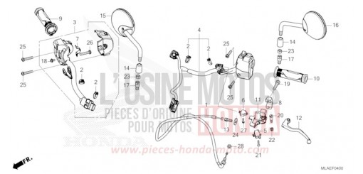 INTERRUTTORE MANUBRIO/LEVA/CAVO/ SPECCHIO (CMX1100A/A2) CMX1100AR di 2024